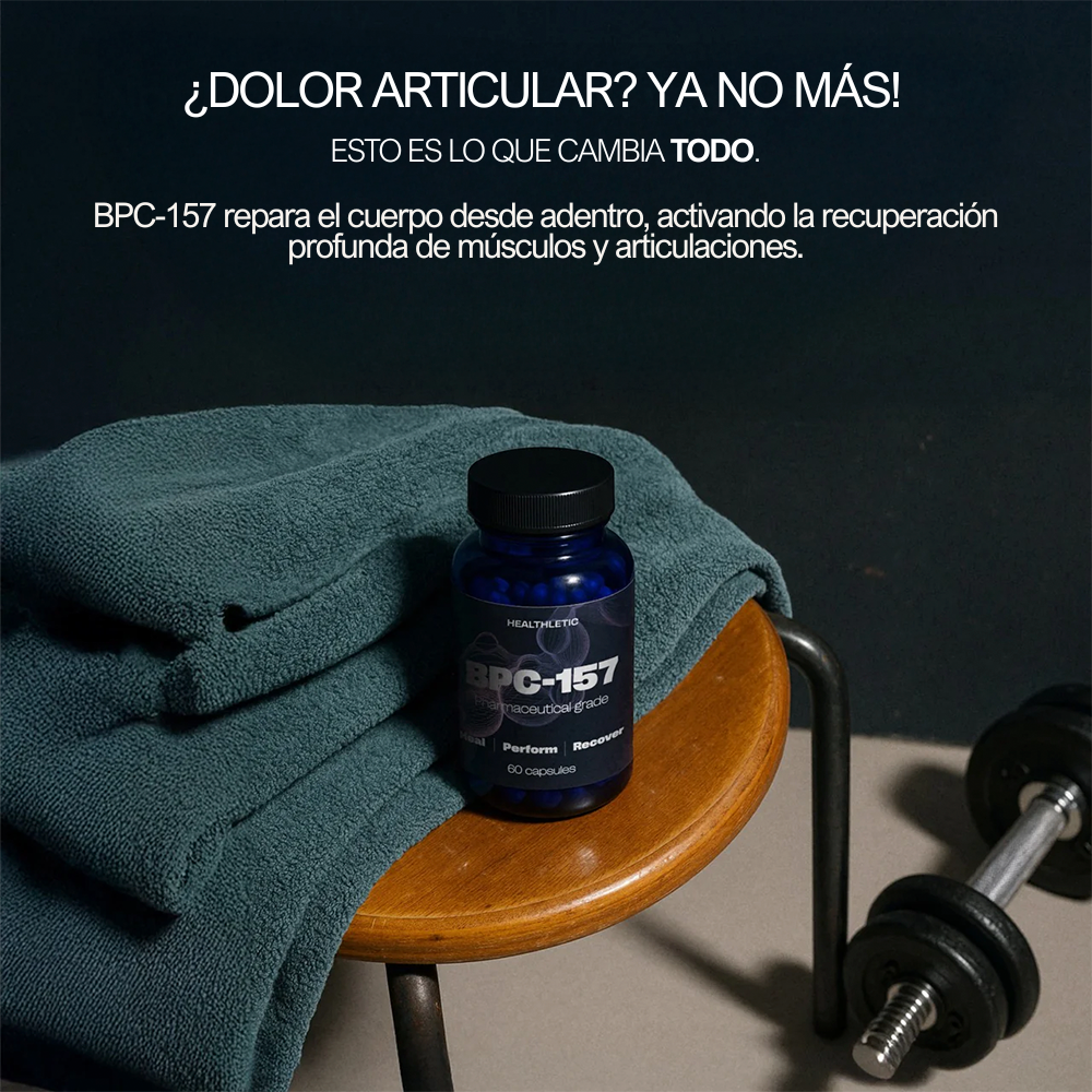 Healthletic BPC-157 - Elimina el dolor articular y mejora el rendimiento fisico