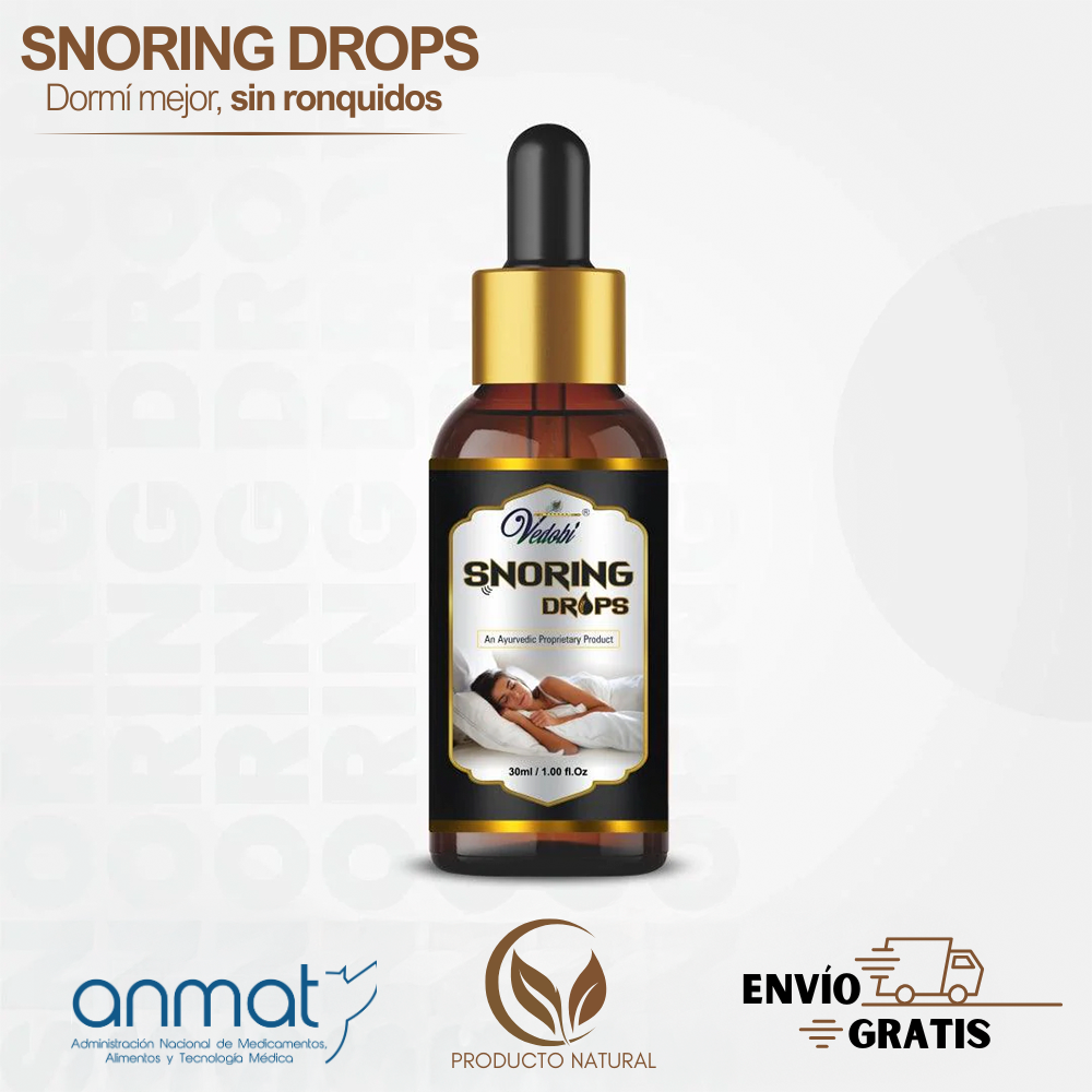 Snoring Drops | Fórmula avanzada para eliminar los ronquidos y recuperar tu descanso.