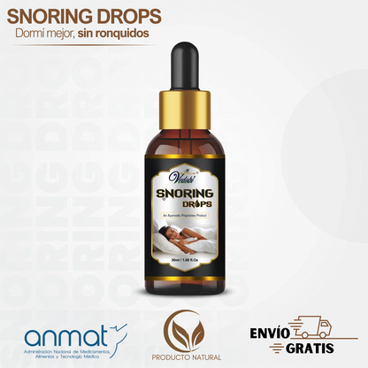 Snoring Drops | Fórmula avanzada para eliminar los ronquidos y recuperar tu descanso.